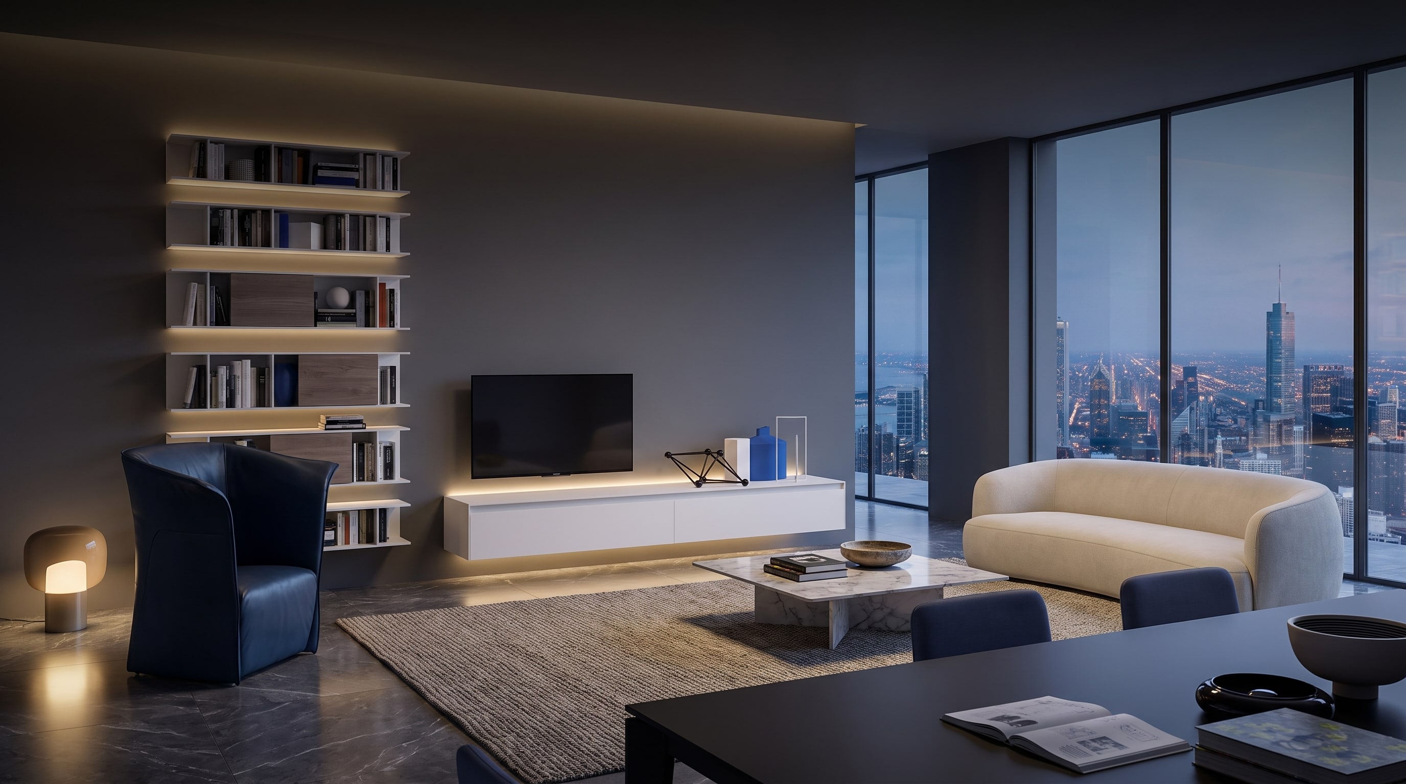 Meuble TV suspendu : Le secret des designers pour une intégration tech invisible au salon