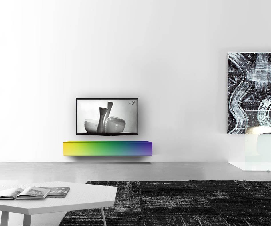 /Design Lowboard mur L150 H25 5 mat RAL /Design Lowboard mur L150 H25 5 mat RAL