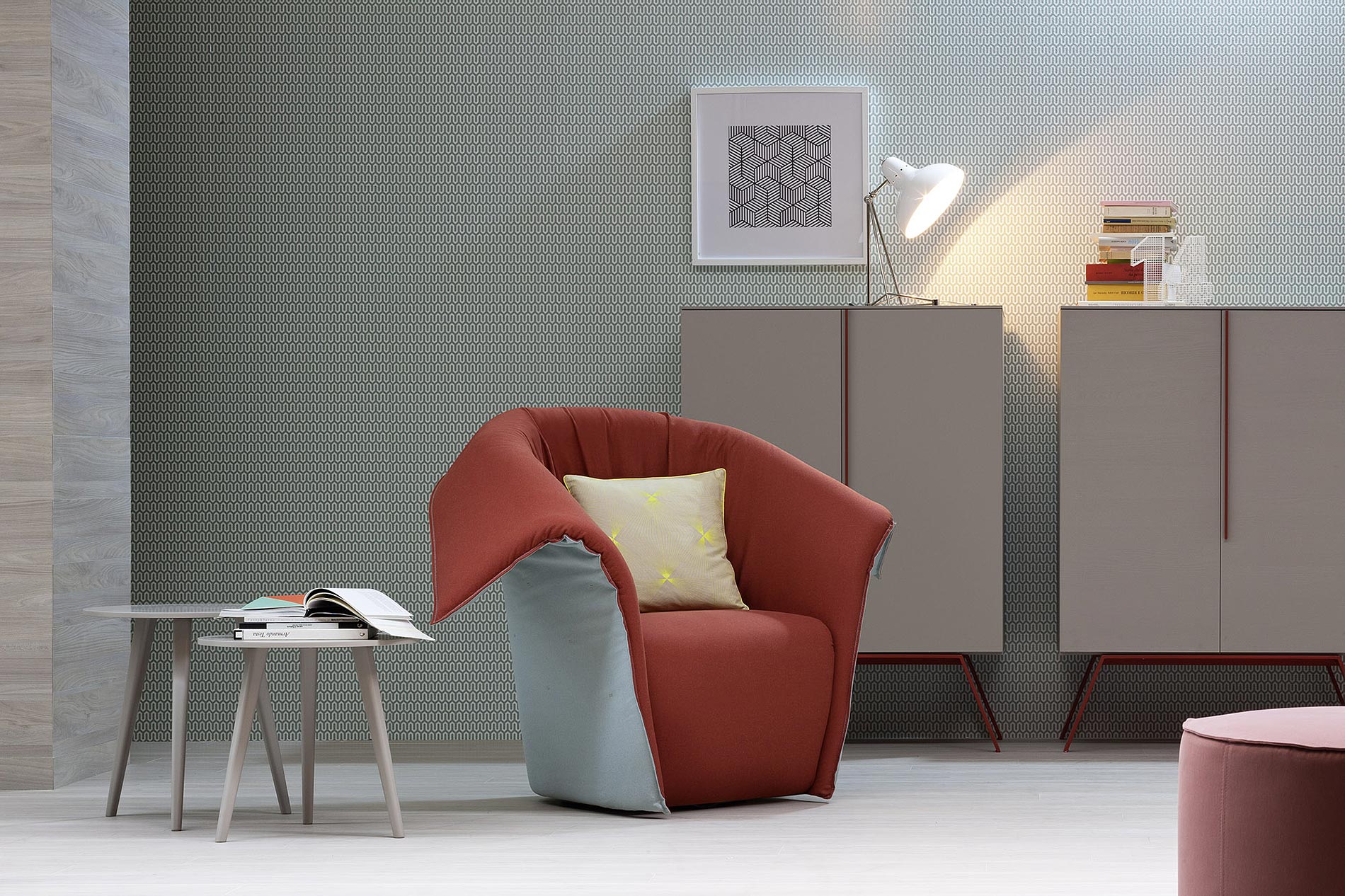 Fauteuil design avec oreilles de lapin