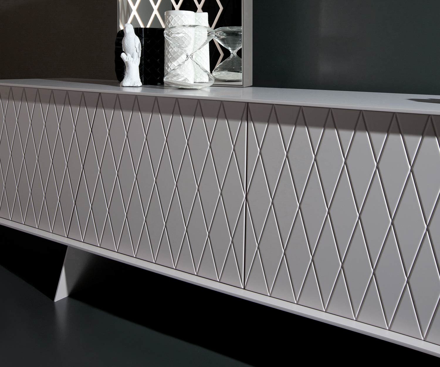 Exklusives al2 e klipse 003 Design Sideboard moderne Front in Weiß Matt lackiert Exklusives al2 e klipse 003 Design Sideboard moderne Front in Weiß Matt lackiert