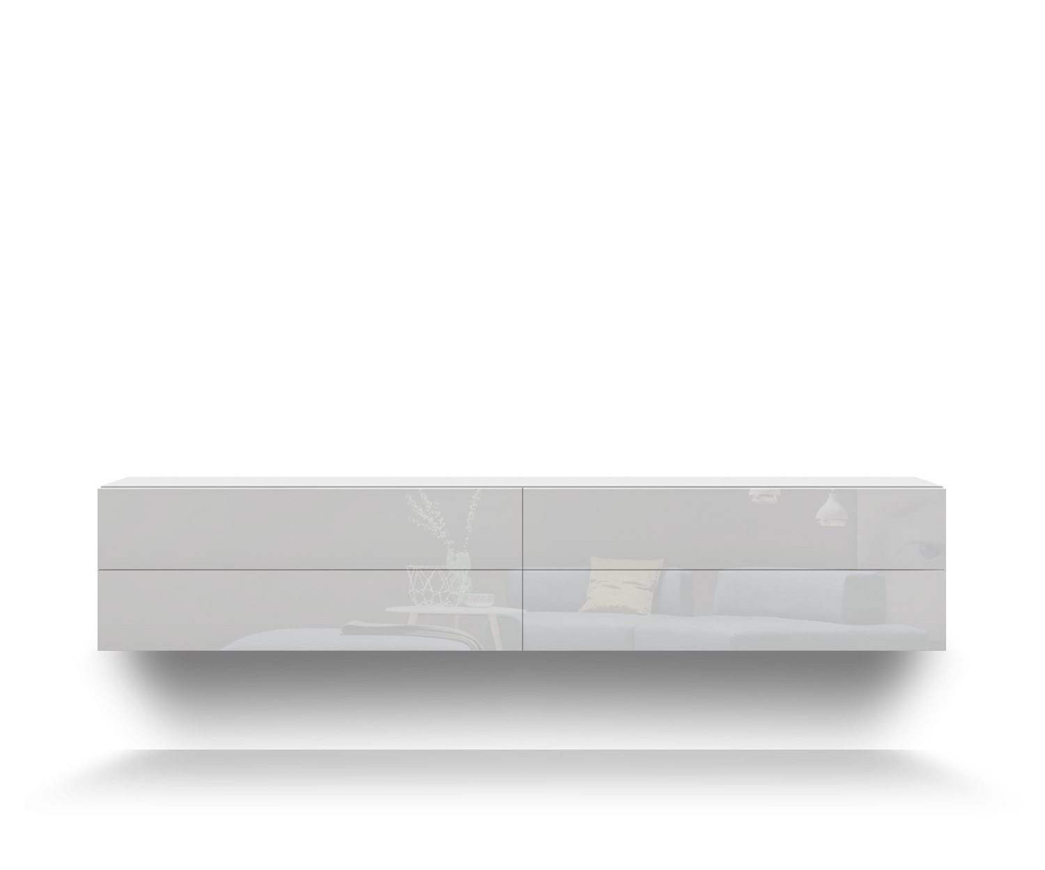 Novamobili Commode suspendue Easy 4er B216 blanc400 Novamobili Commode suspendue Easy 4er B216 blanc400