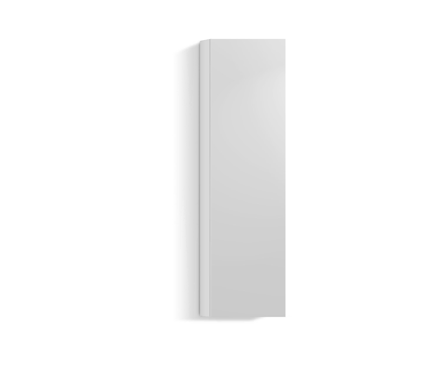Design Wohnzimmer Hängeschrank Vertikal H160 B45 weiss300