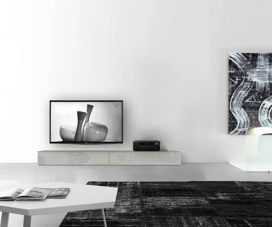 /Design Lowboard Boden B240 H27 glanz hellgrau /Design Lowboard Boden B240 H27 glanz hellgrau