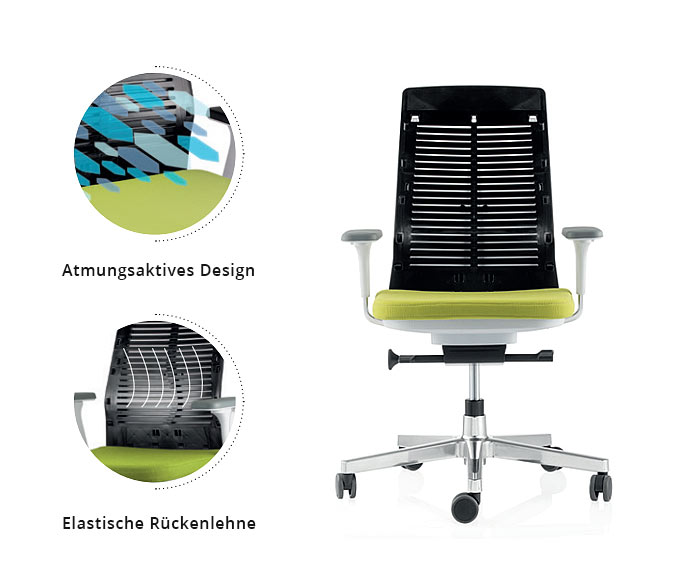 ICF Pyla Ergonomischer Buerostuhl mit atmungsaktiver Rueckenlehne ICF Pyla Ergonomischer Buerostuhl mit atmungsaktiver Rueckenlehne