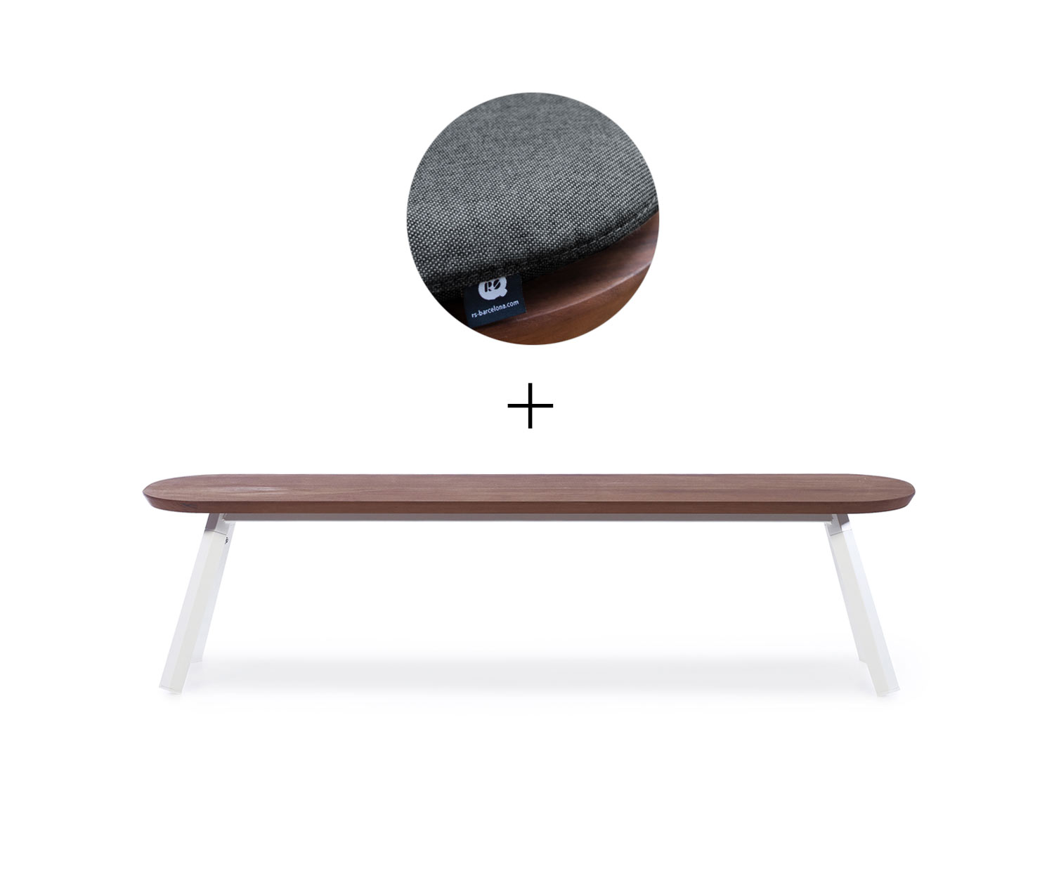 RS Barcelona Ping Pong Bank Weiss B180 cm Schwarz Outdoor RS Barcelona Ping Pong Bank Weiss B180 cm Schwarz Outdoor