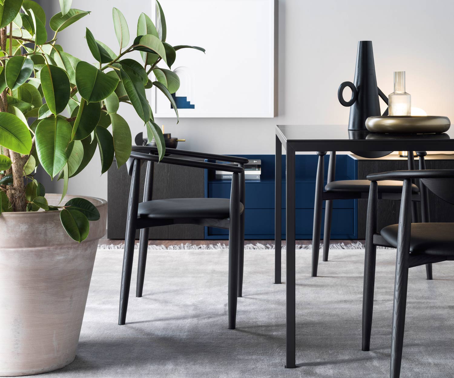 Table de salle à manger design de haute qualité Filo de Novamobili