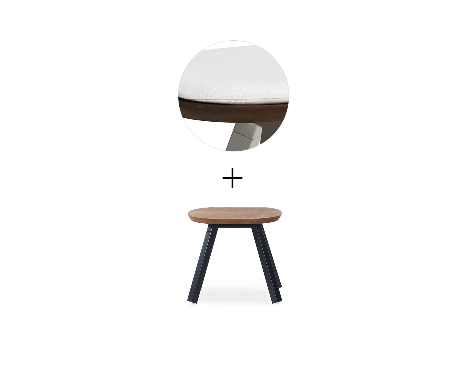 RS Barcelona Banc de Ping Pong Noir 2x L50 cm Blanc Extérieur