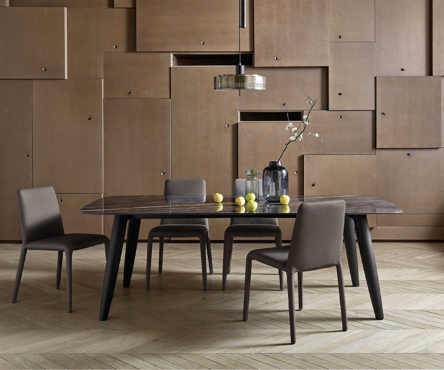 Exklusiver Livitalia Convivio Design Esstisch Keramik Platte Eschen Holz Exklusiver Livitalia Convivio Design Esstisch Keramik Platte Eschen Holz