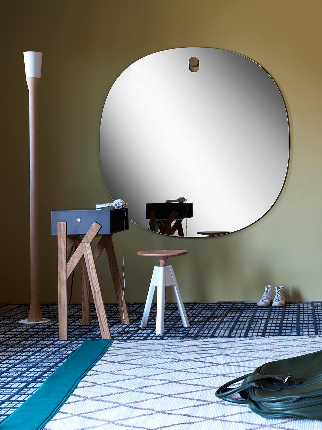 Großer runder Design Spiegel Großer runder Design Spiegel