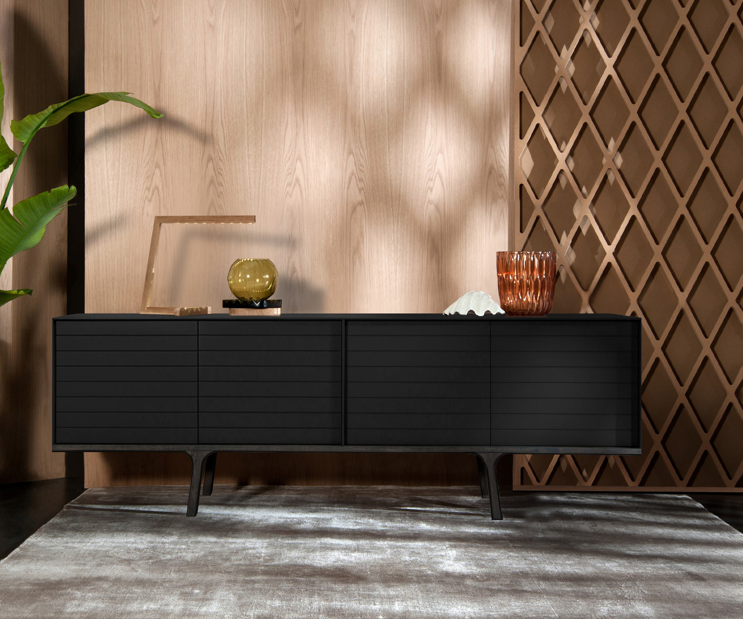 al2 mobius 002 Sideboard largeur 220 cm corps noir al2 mobius 002 Sideboard largeur 220 cm corps noir