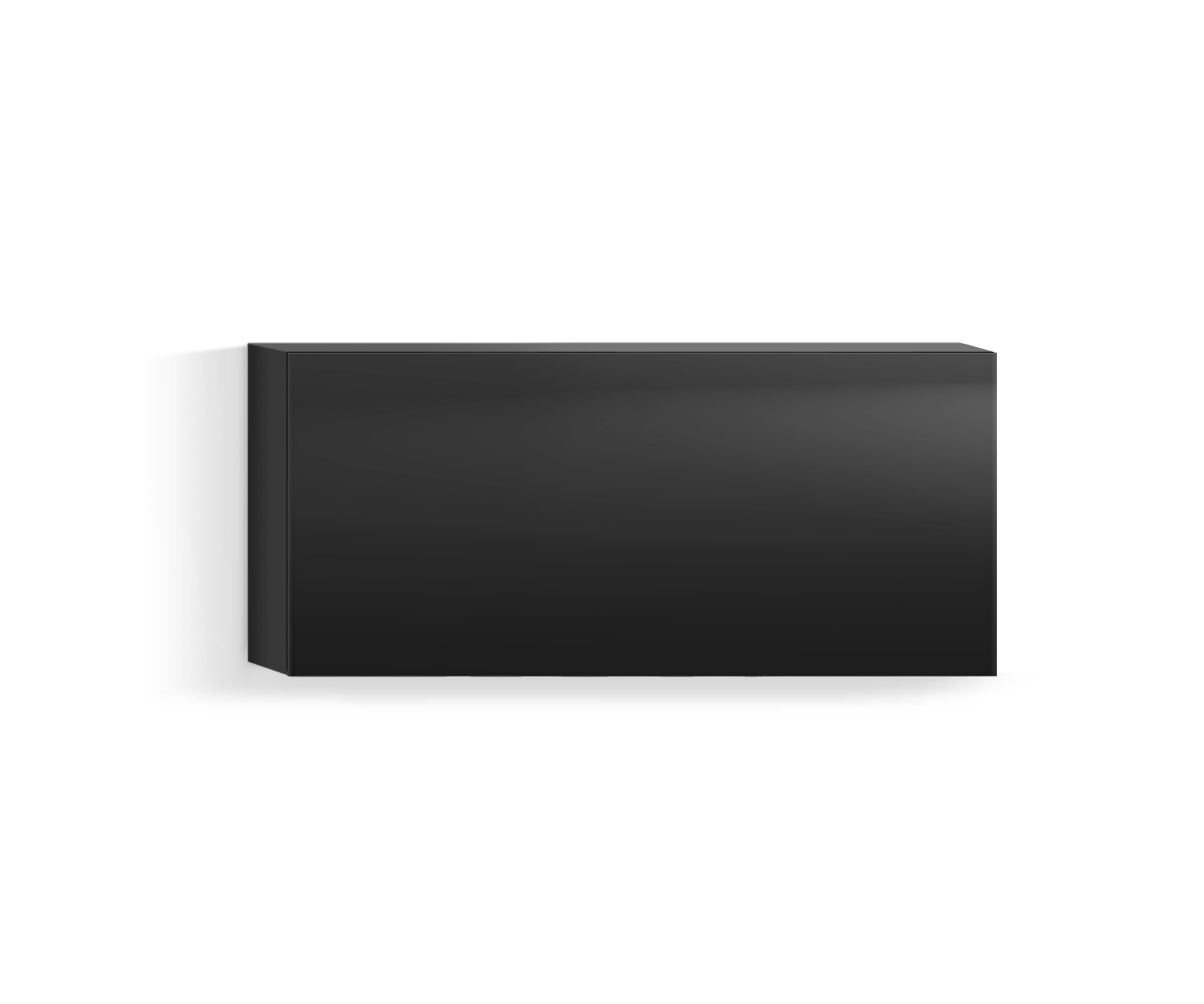 Design Salon Armoire suspendue Horizontal H42 L90 en bas noir318