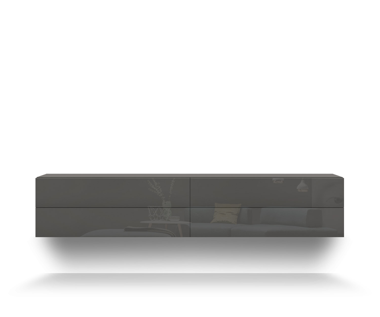 Novamobili Commode suspendue Easy 4er B216 quarz410 Novamobili Commode suspendue Easy 4er B216 quarz410