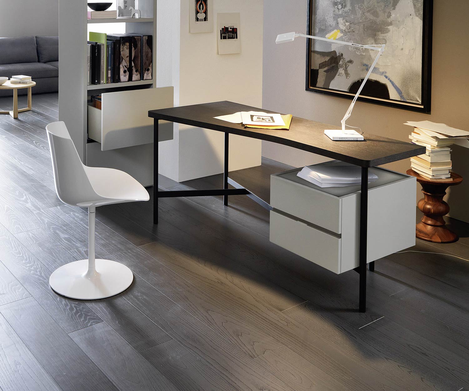 Livitalia Architekten Design Schreibtisch Desk mit Container Livitalia Architekten Design Schreibtisch Desk mit Container