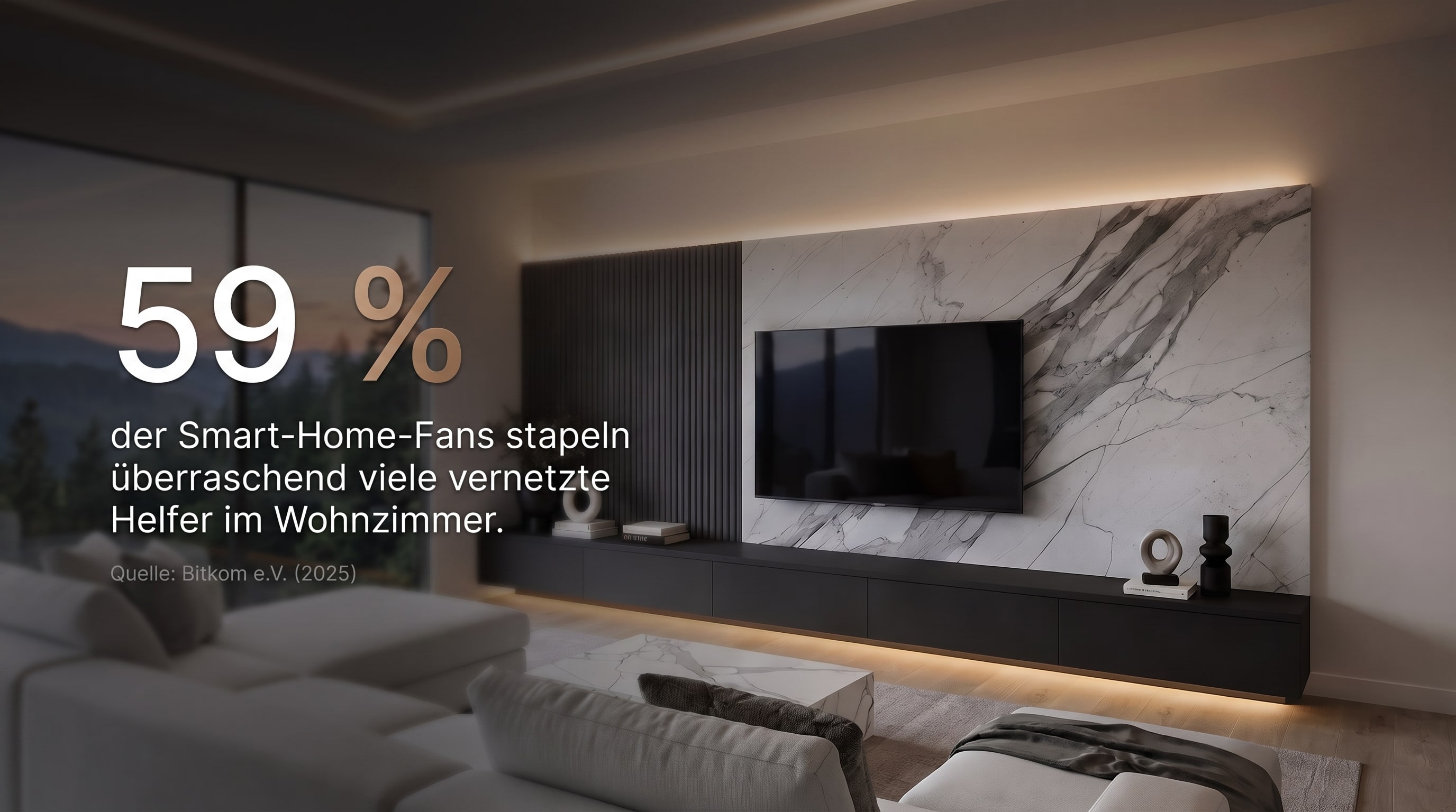 59 % &ndash; des fans de maison connect&eacute;e accumulent un nombre surprenant d'assistants connect&eacute;s dans le salon.