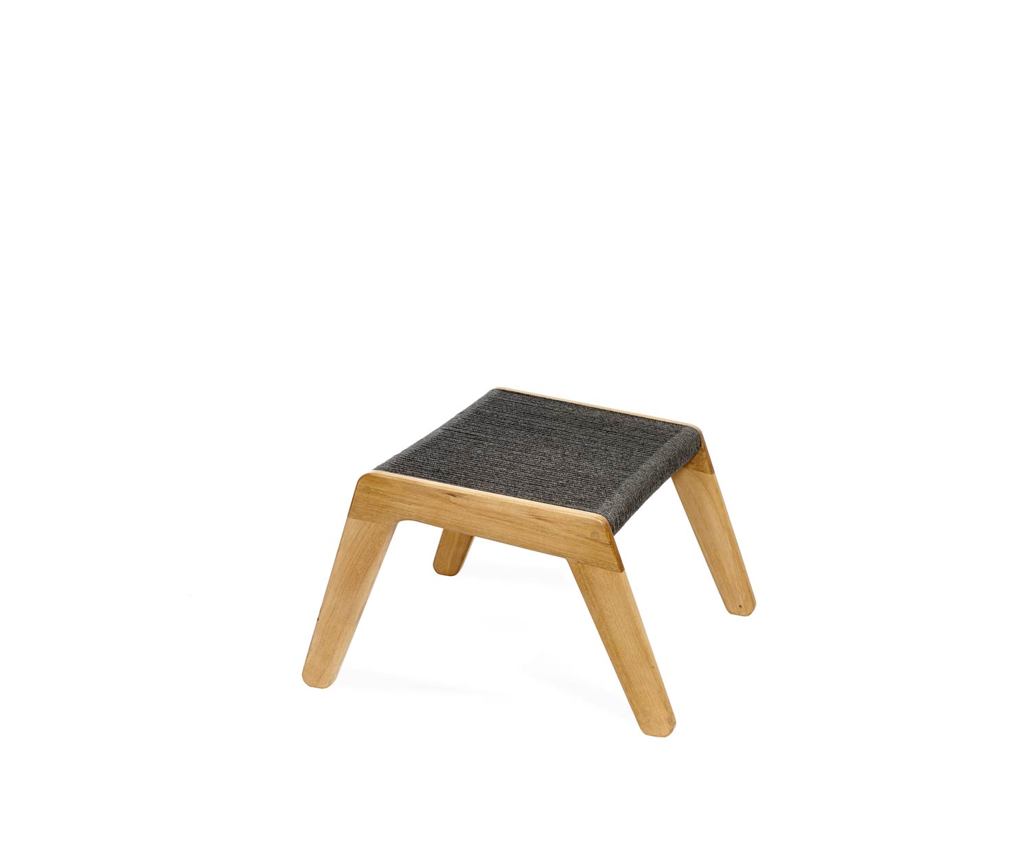 Oasiq Skagen Design Hocker aus Teak mit Sitzauflage aus handgewobenen Seilen Oasiq Skagen Design Hocker aus Teak mit Sitzauflage aus handgewobenen Seilen