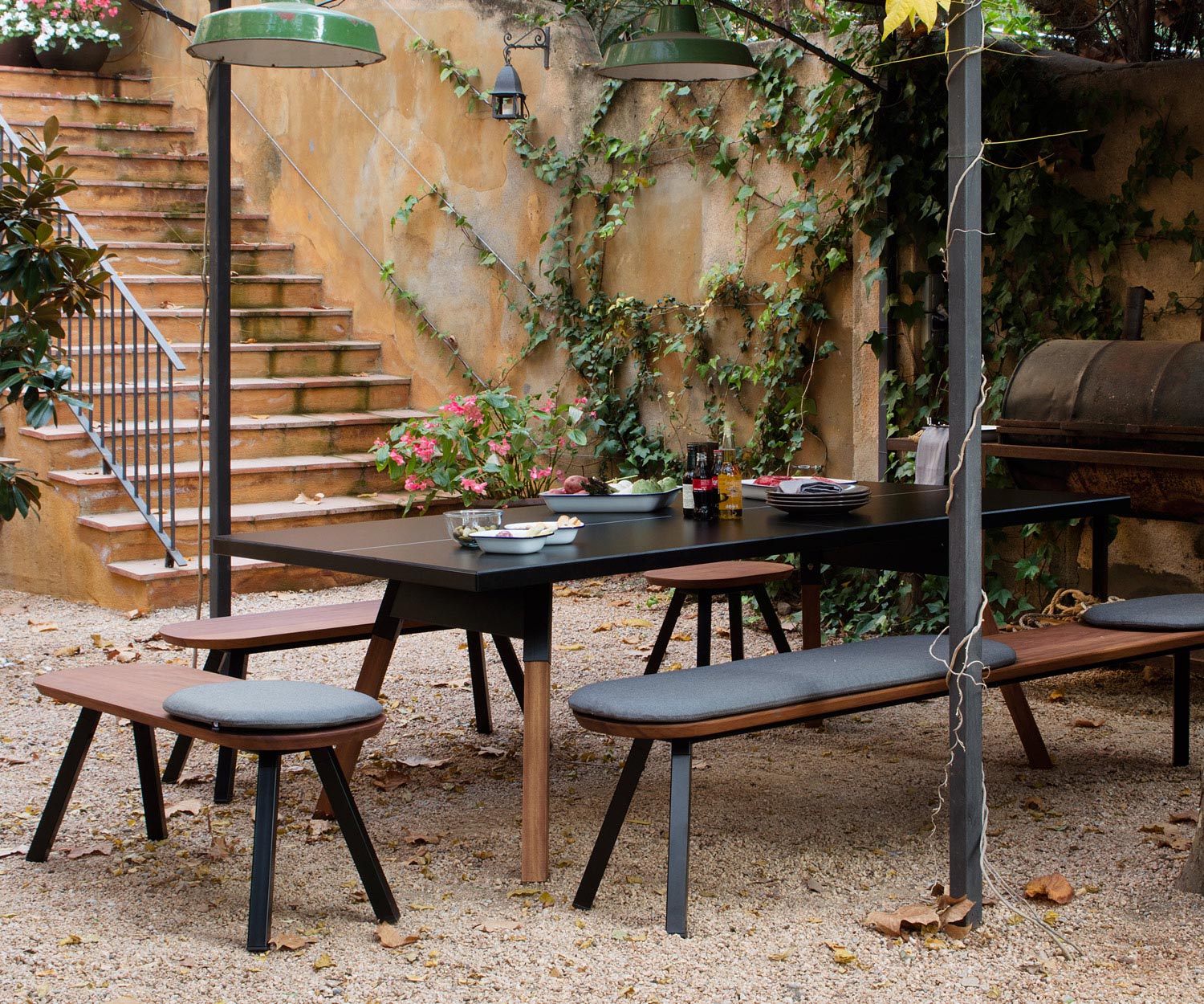 RS Barcelona Banc de Ping Pong Outdoor Noir RS Barcelona Banc de Ping Pong Outdoor Noir