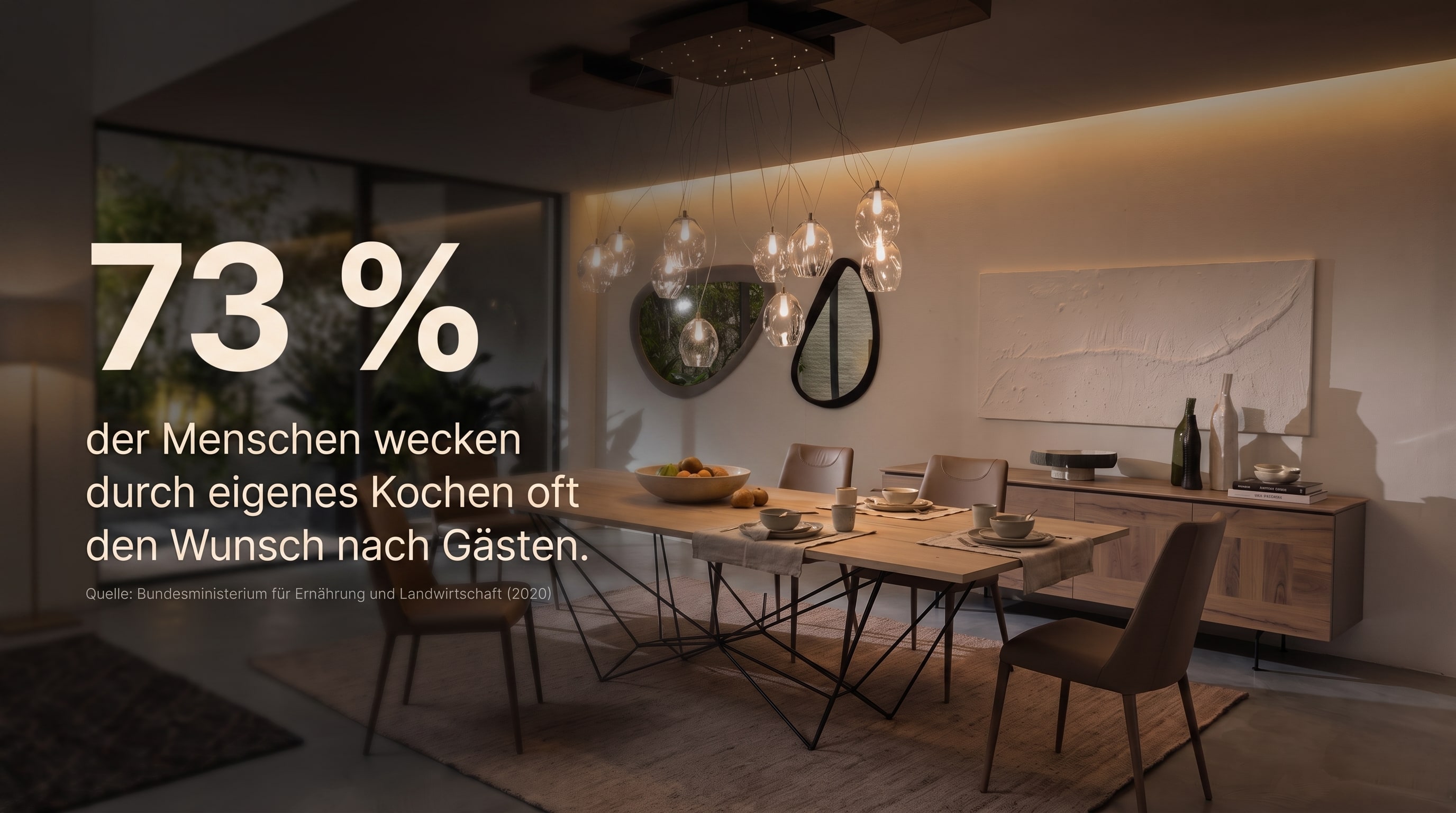 73 % &ndash; des personnes qui cuisinent elles-m&ecirc;mes ont souvent envie de recevoir des invit&eacute;s.