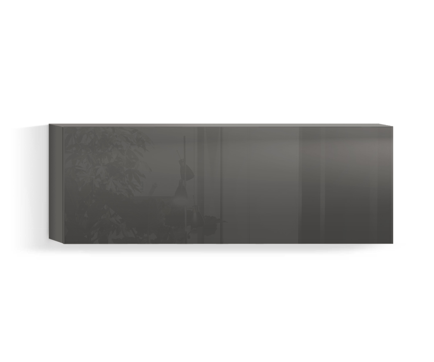Design Salon Armoire suspendue Horizontal H42 L120 en bas quarz410