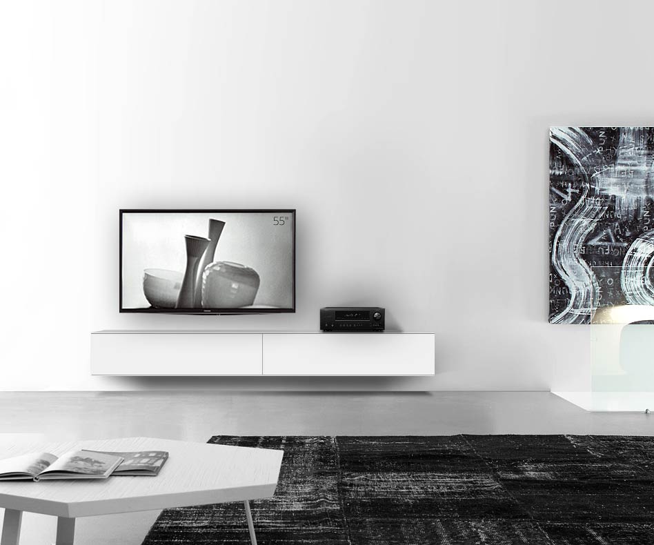 /Design Lowboard mur B240 H33 5 blanc mat /Design Lowboard mur B240 H33 5 blanc mat