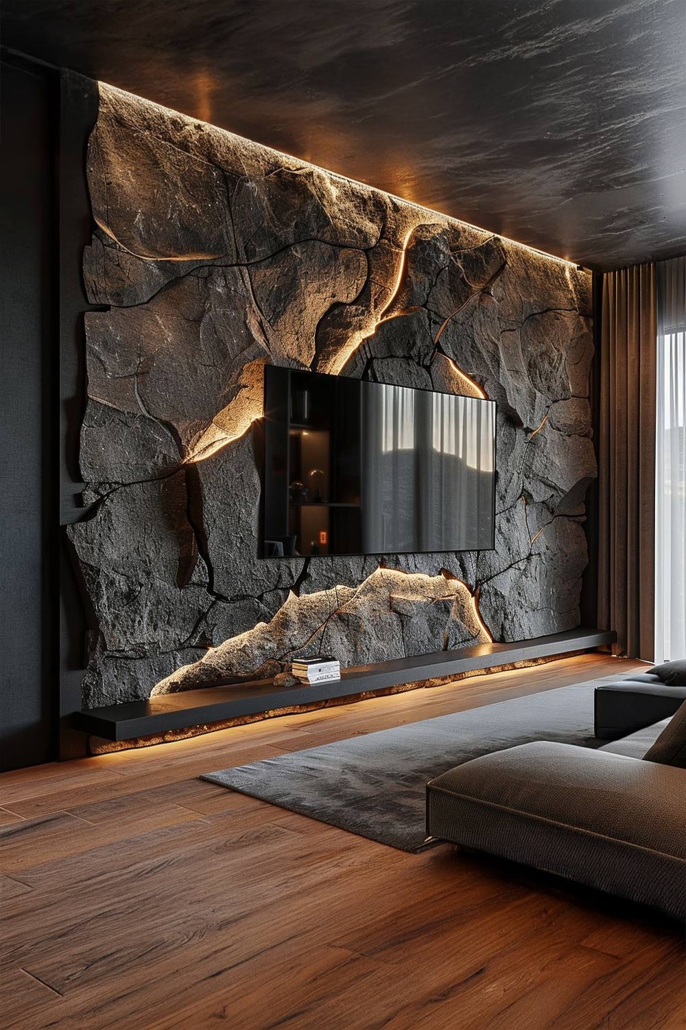 schwarz-und-holz-harmonieren-im-wohnzimmer-perfekt-miteinander