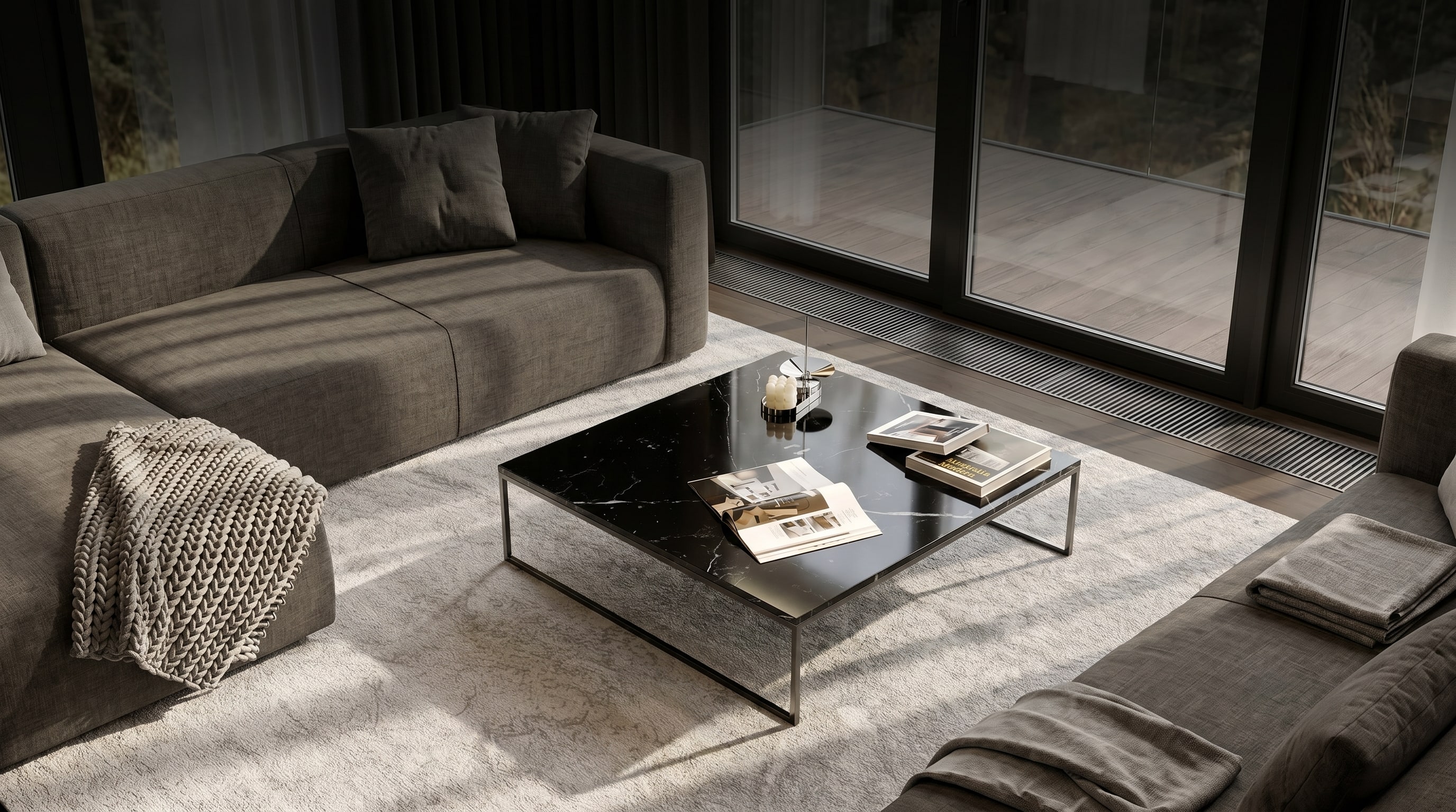 Table basse en marbre : 3 secrets de pro pour éviter l'effet musée