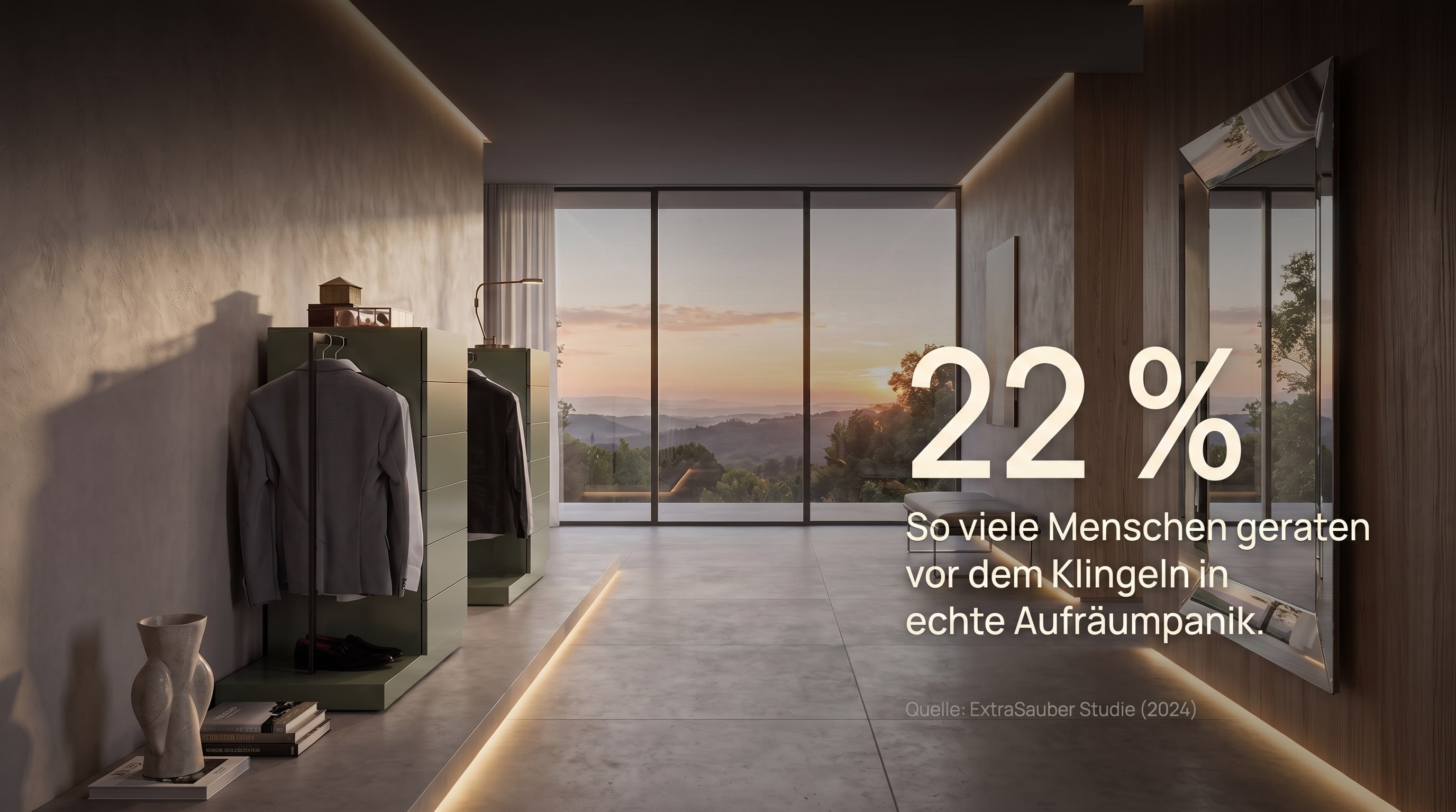 22 % &ndash; C'est le nombre de personnes qui paniquent vraiment &agrave; l'id&eacute;e de ranger avant que la sonnette ne retentisse.