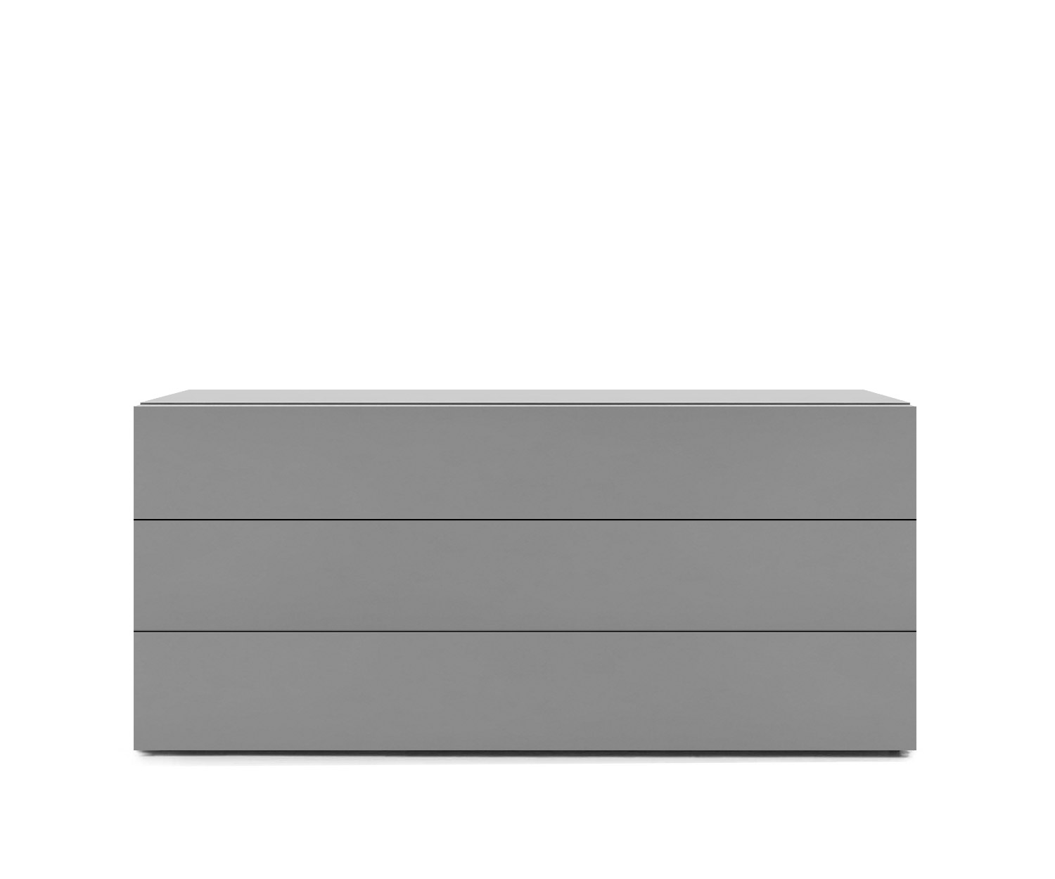 Novamobili Commode Easy 3 tiroirs gris clair mat