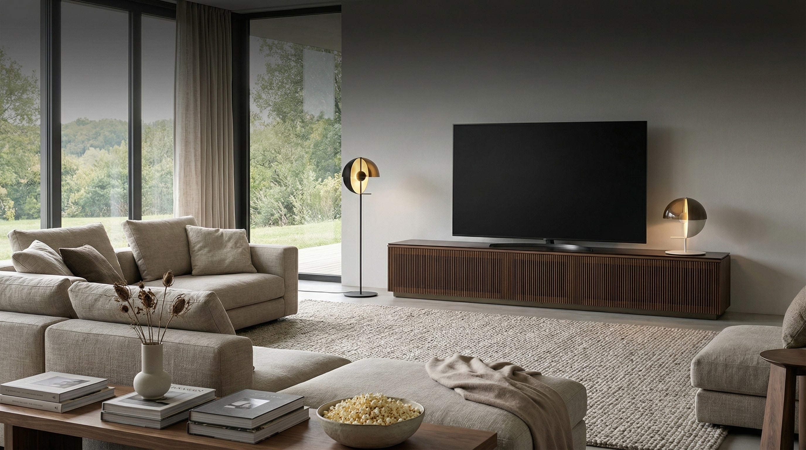 TV Bänke 2026: Der Design-Trick gegen das Schwarze Loch TV Bänke 2026: Der Design-Trick gegen das Schwarze Loch