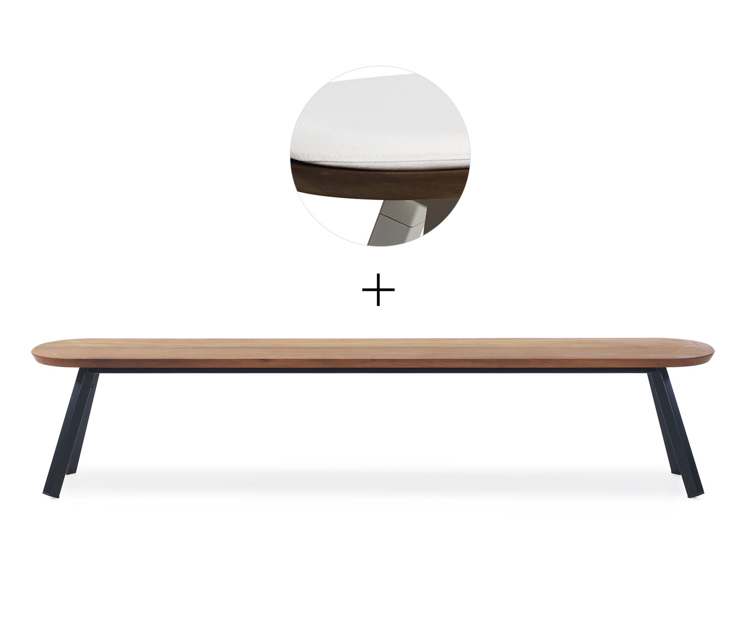 RS Barcelona Banc de Ping Pong Noir B220 cm Blanc Extérieur RS Barcelona Banc de Ping Pong Noir B220 cm Blanc Extérieur