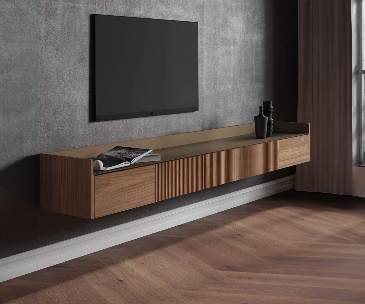 Punt Stockholm Slim Wand TV Sideboard Punt Stockholm Slim Wand TV Sideboard