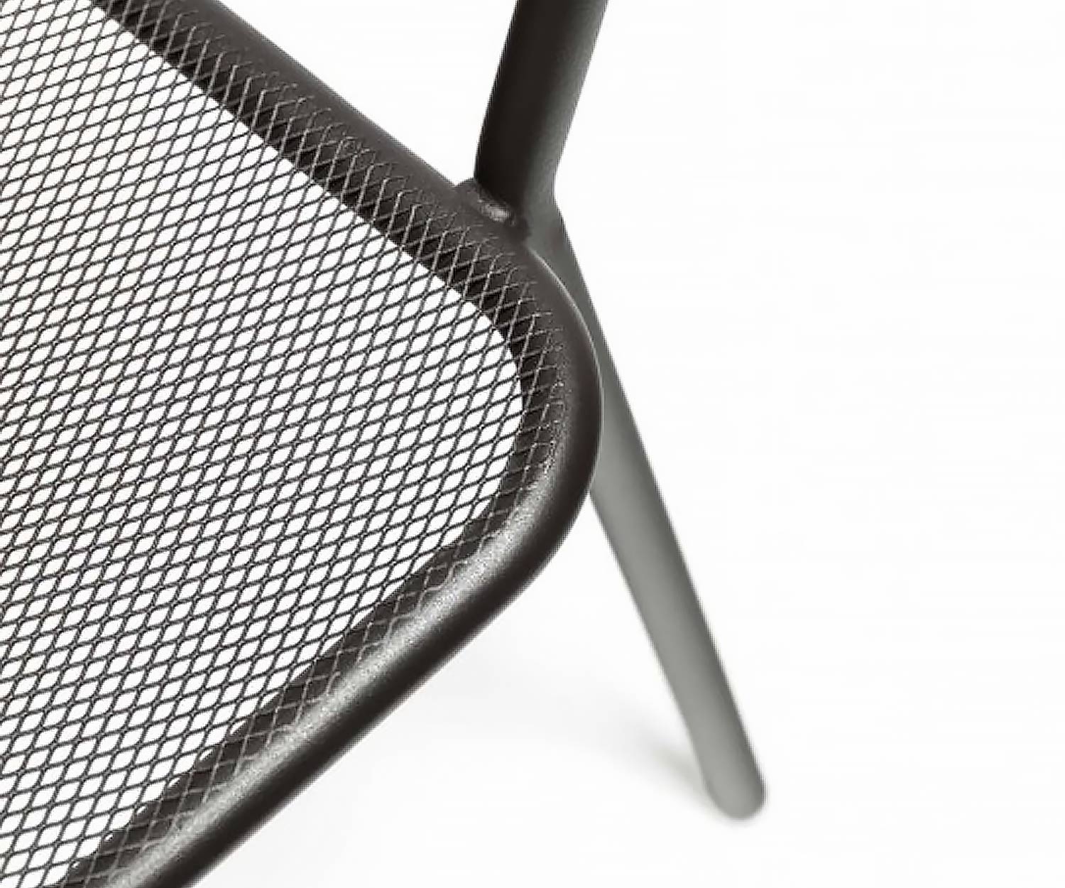 Todus Starling Design moderne Chaise à accoudoirs en acier inoxydable revêtu par poudre