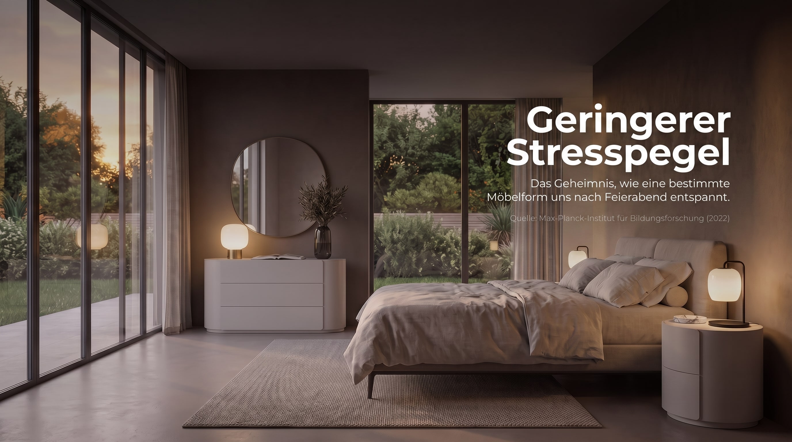 Niveau de stress r&eacute;duit &ndash; Le secret : comment une forme de meuble sp&eacute;cifique nous d&eacute;tend apr&egrave;s le travail.