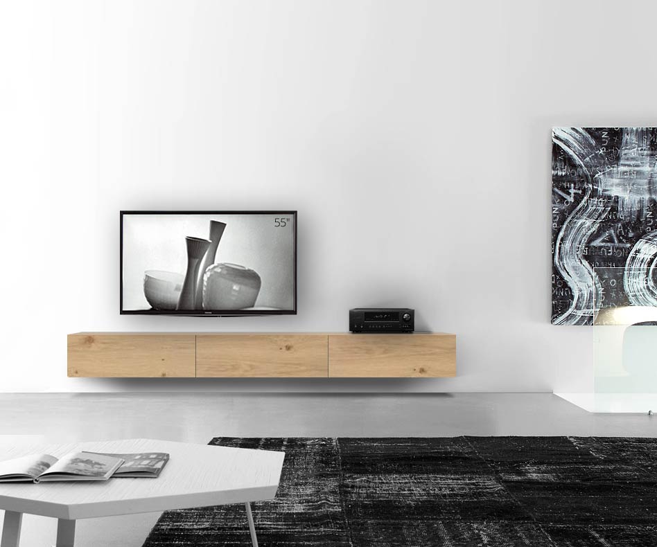 Livitalia Holz Design Lowboard Konfigurator Wand 270 cm 32 cm 56 cm Eiche hell Livitalia Holz Design Lowboard Konfigurator Wand 270 cm 32 cm 56 cm Eiche hell