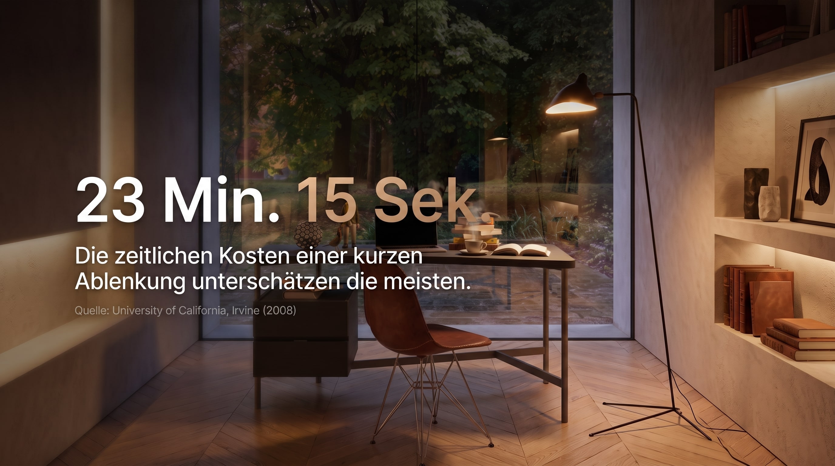 23 Min. 15 Sek. – Die zeitlichen Kosten einer kurzen Ablenkung unterschätzen die meisten.