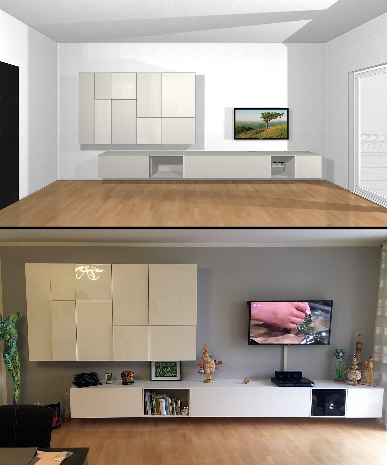 Meuble blanc sur mesure Meuble blanc sur mesure