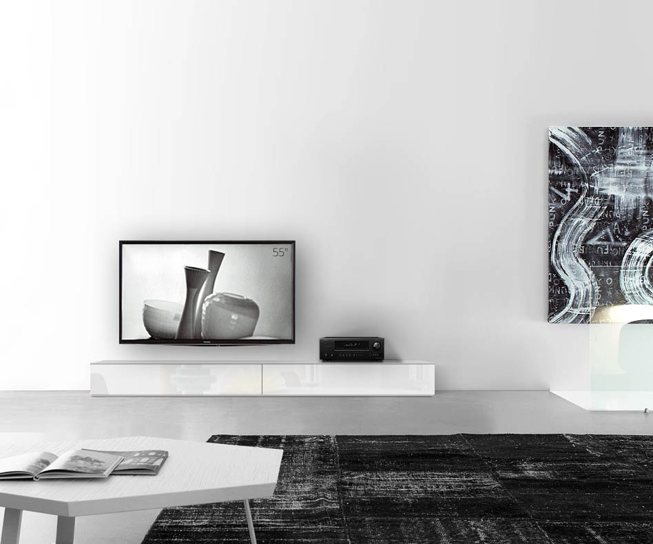 /Design Lowboard Boden B240 H27 glanz weiss /Design Lowboard Boden B240 H27 glanz weiss