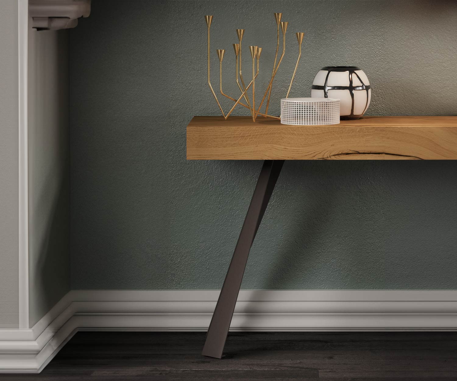 Ozzio_C04L_Konsole zum Esstisch ausziehen Ozzio_C04L_Konsole zum Esstisch ausziehen