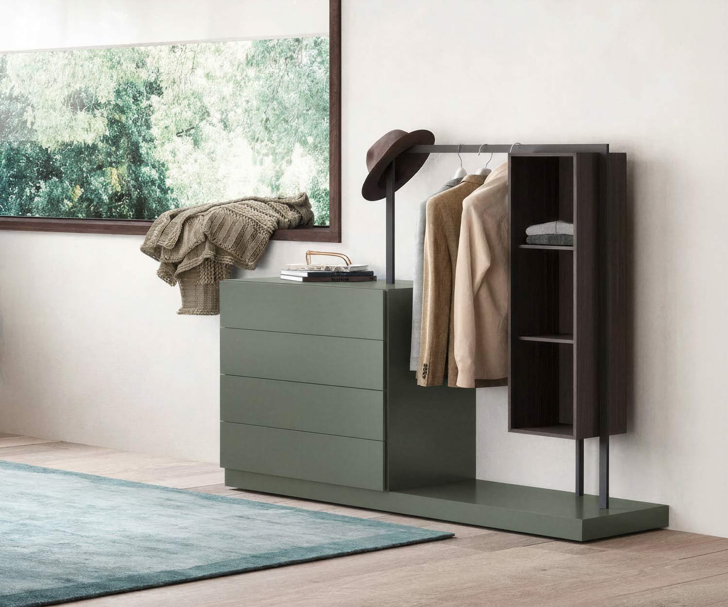 Novamobili Commode Easy 4 avec penderie