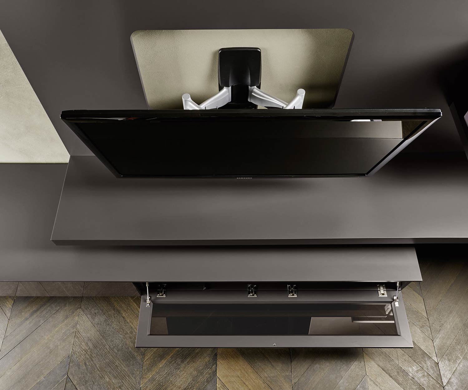 Moderne Livitalia Meuble-paroi design C54 avec support TV réglable Moderne Livitalia Meuble-paroi design C54 avec support TV réglable