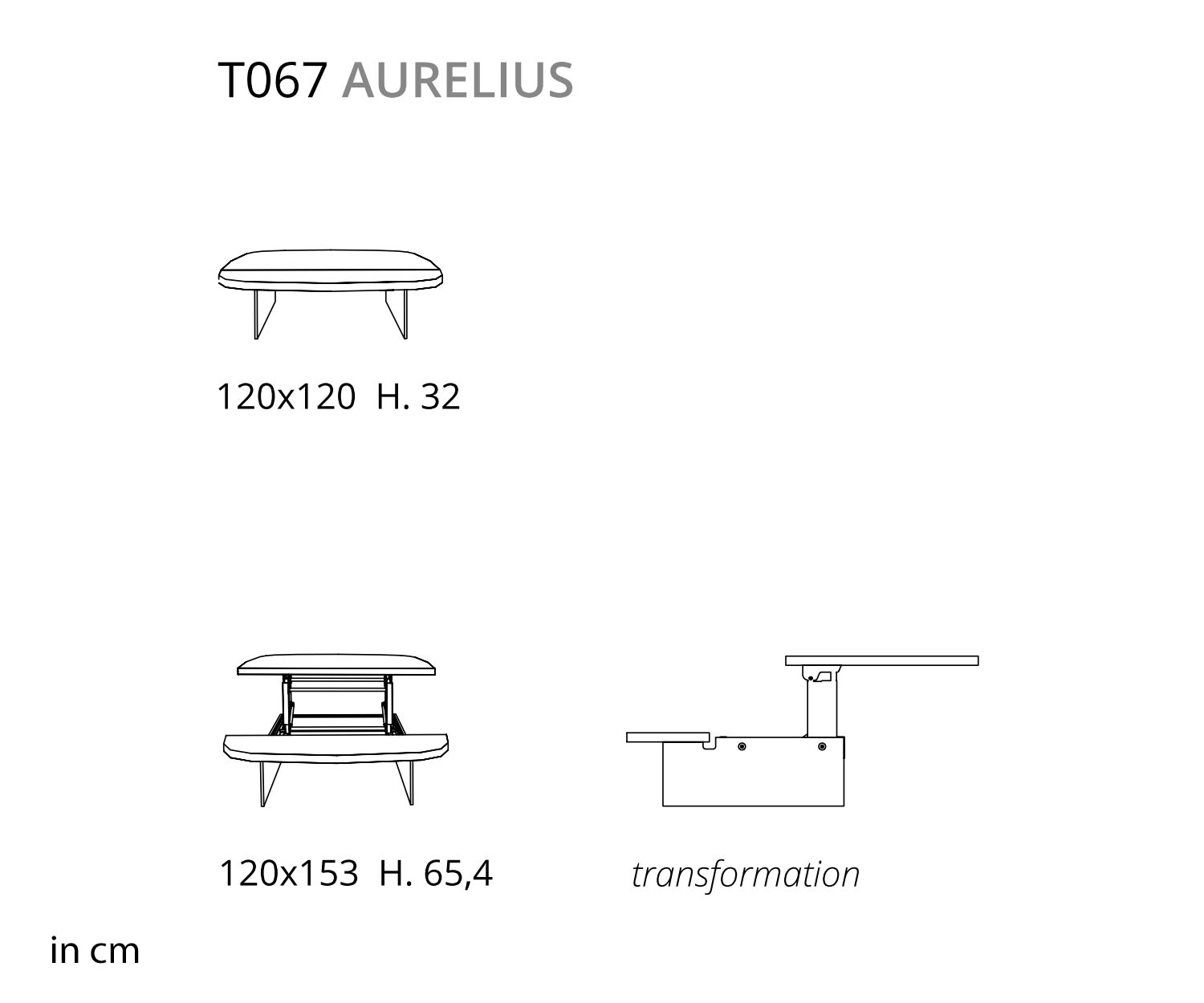 Ozzio Aurelius T067 Couchtisch Glas Holz Hoehenverstellbar Ozzio Aurelius T067 Couchtisch Glas Holz Hoehenverstellbar