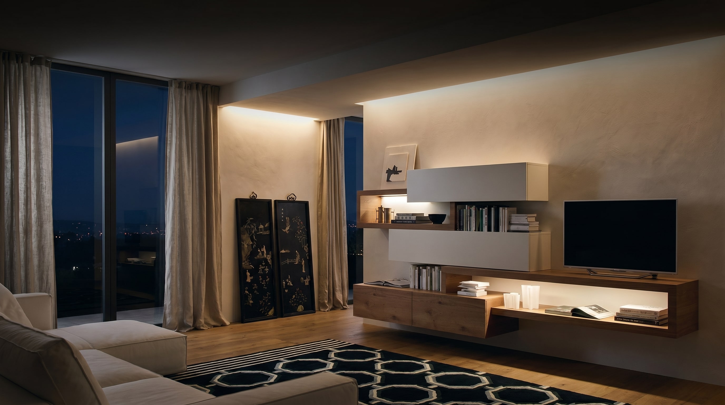 Ensemble mural style campagnard : Le secret des 4 éléments des designers