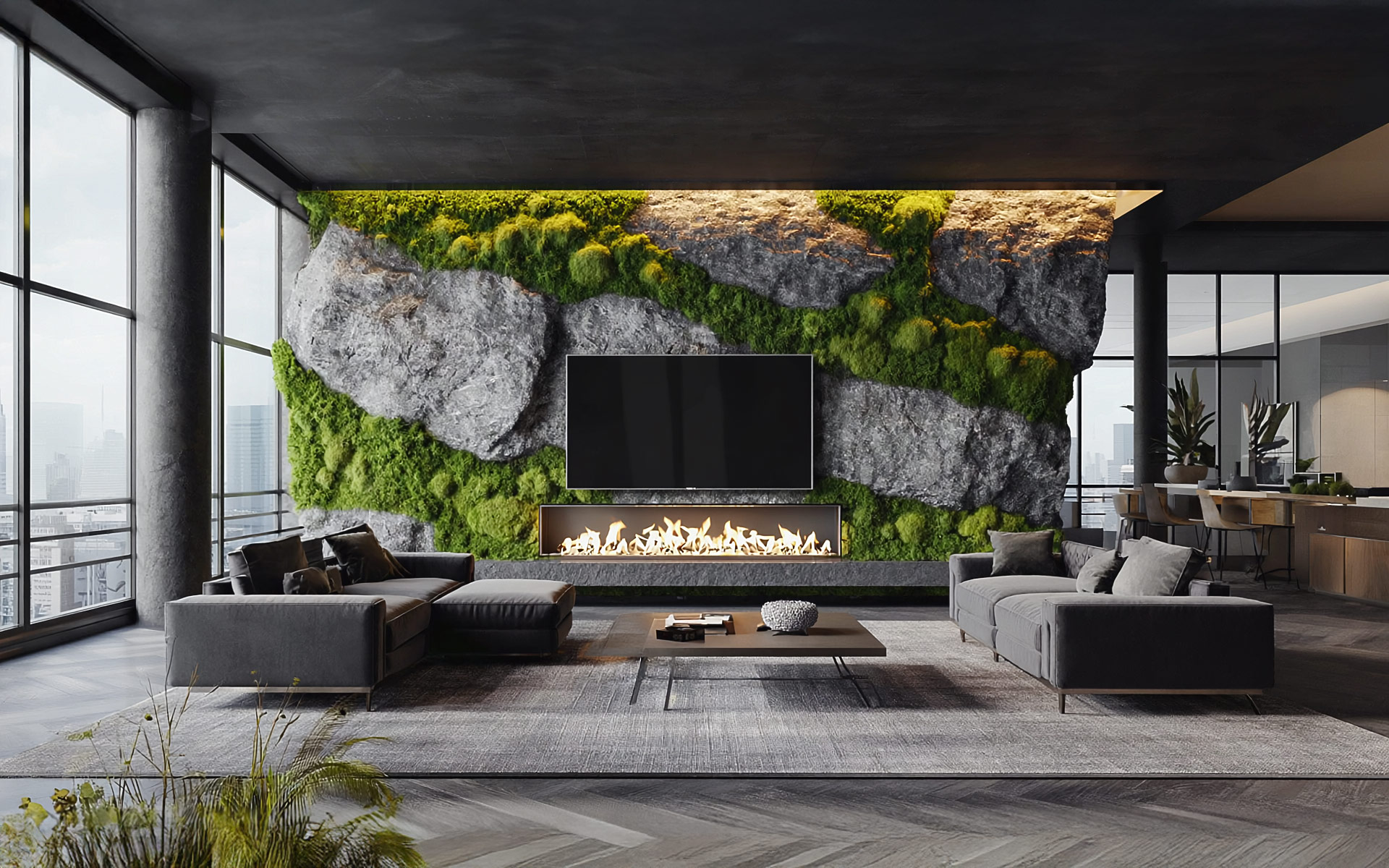 12 moderne Wandgestaltungsideen für das Wohnzimmer