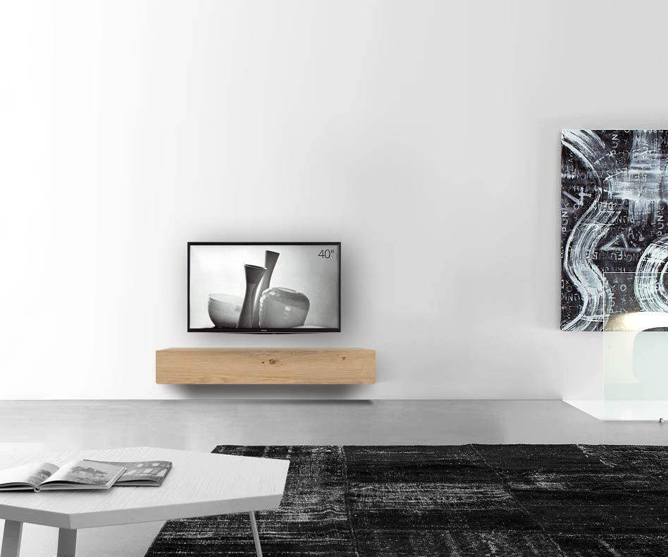 Livitalia Holz Design Lowboard Konfigurator Wand 150 cm 24 cm 46 cm Eiche hell Livitalia Holz Design Lowboard Konfigurator Wand 150 cm 24 cm 46 cm Eiche hell