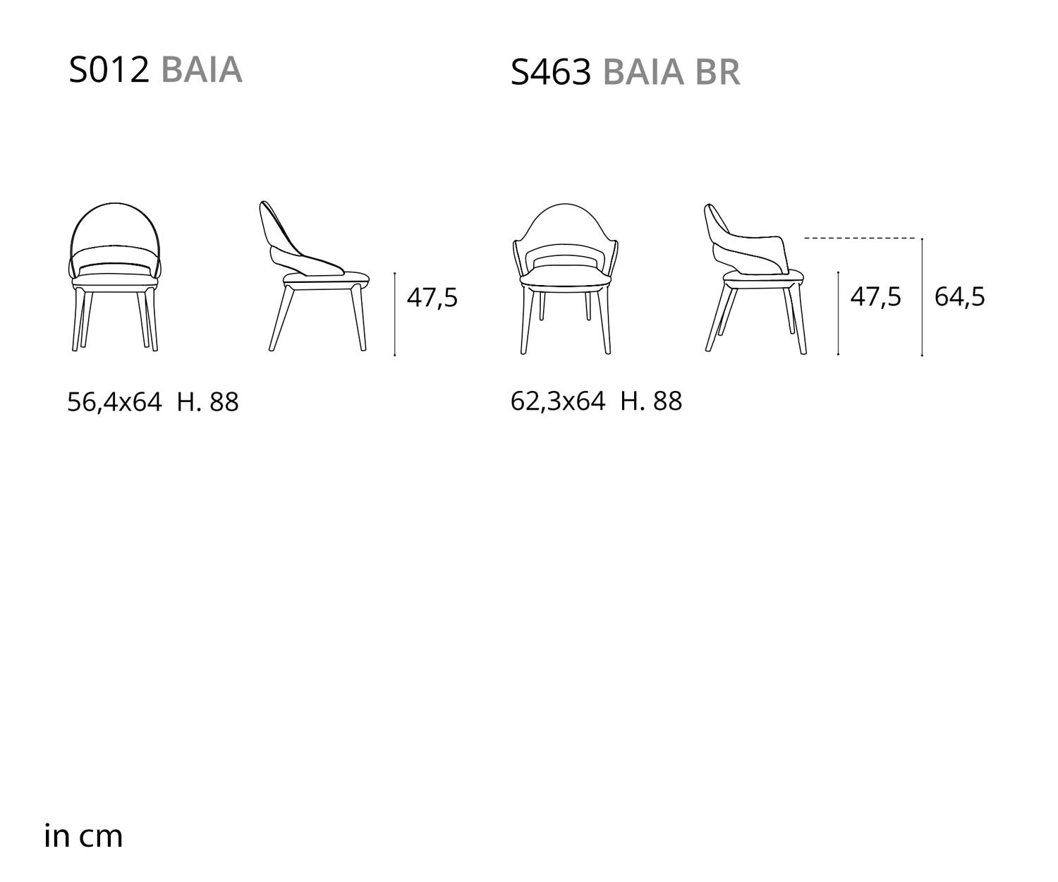 Ozzio Baia S012 Chaise rembourrée claire et douce avec assise en chêne détaillé