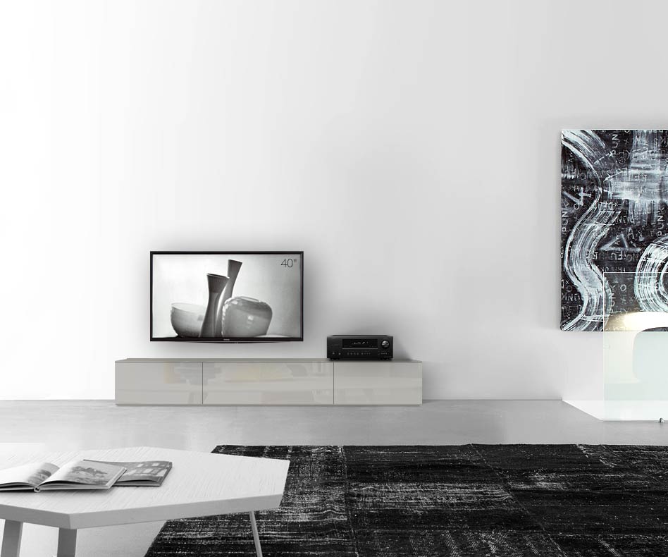 /Design Lowboard Boden B210 H35 glanz hellgrau /Design Lowboard Boden B210 H35 glanz hellgrau