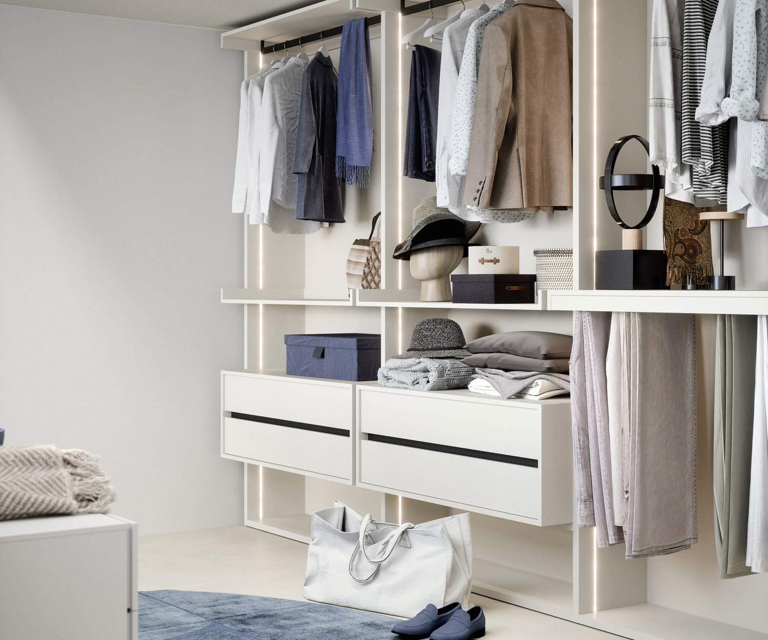 Dressing-room de luxe blanc dressing-room Dressing-room de luxe blanc dressing-room