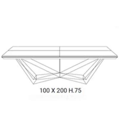 B 200 x 100 / H 75 cm ausziehbar auf  B 254 x 138 / H 75 cm