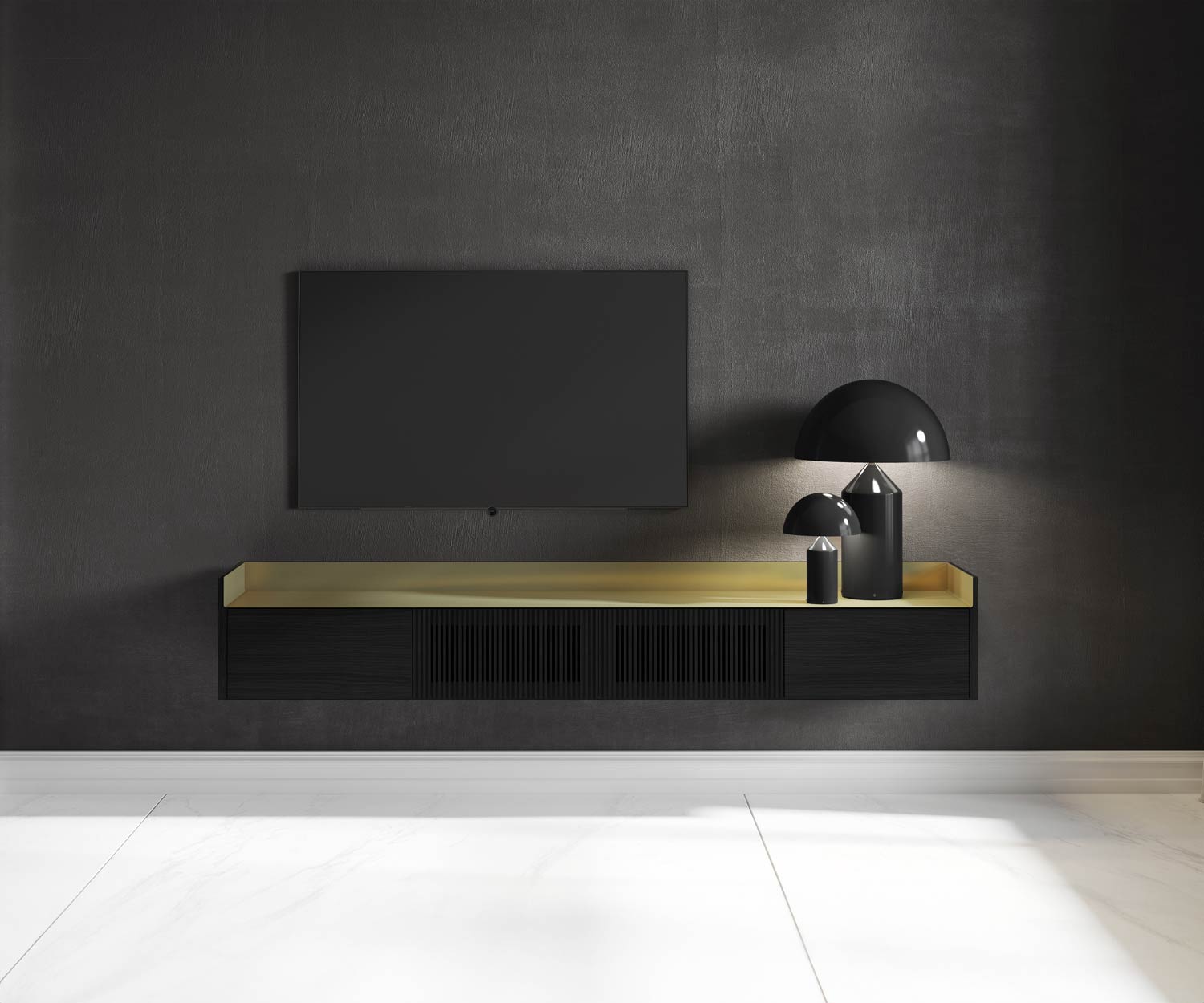 Punt Stockholm Slim Wand TV Sideboard Punt Stockholm Slim Wand TV Sideboard