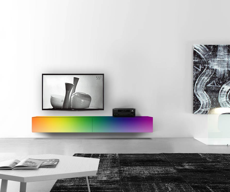 /Design Lowboard Wand B240 H33 5 matt RAL /Design Lowboard Wand B240 H33 5 matt RAL