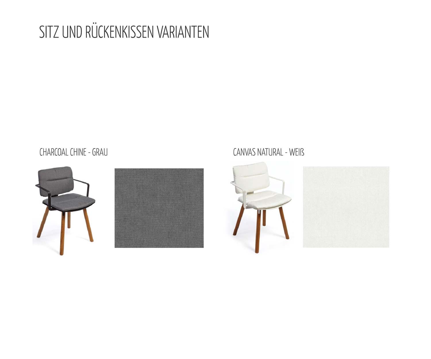 Oasiq Coco Stahlrahmen Design Stuhl mit Armlehnen Teak Beine Kissenfarbe Oasiq Coco Stahlrahmen Design Stuhl mit Armlehnen Teak Beine Kissenfarbe